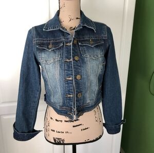 Jou Jou Blue Jean Jacket S vtg